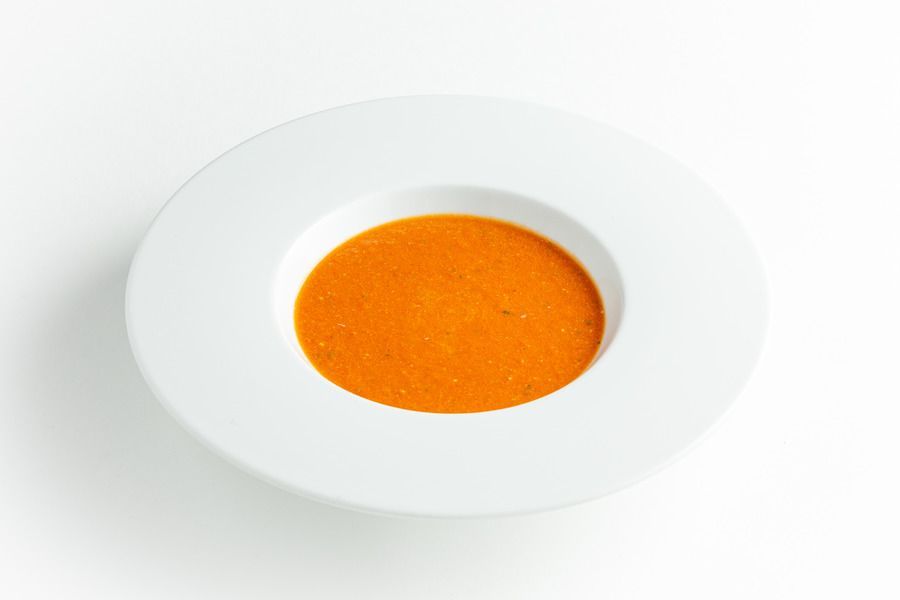 Суп-пюре из копченых томатов